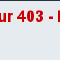 Erreur 403
