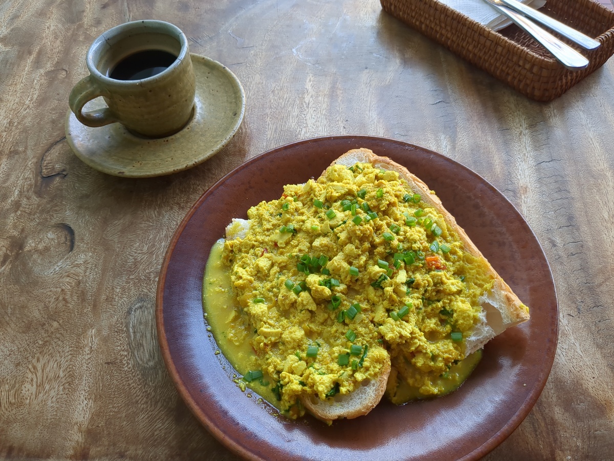 Le scrambled tofu, délicieux !