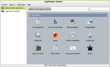 logithèque Ubuntu